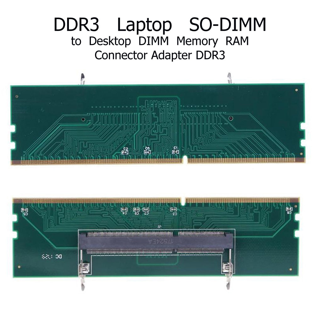 New DDR3 SO DIMM To Desktop Adapter DIMM Connector Memory  Adapter Card 240 To 204P Computer Component Accessory