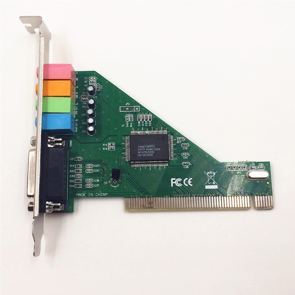 4.1CH CMI8738 Electronic Components With Driver CD Desktop PC Internal Stereo Sound Practical Audio Card Computer PCI Port