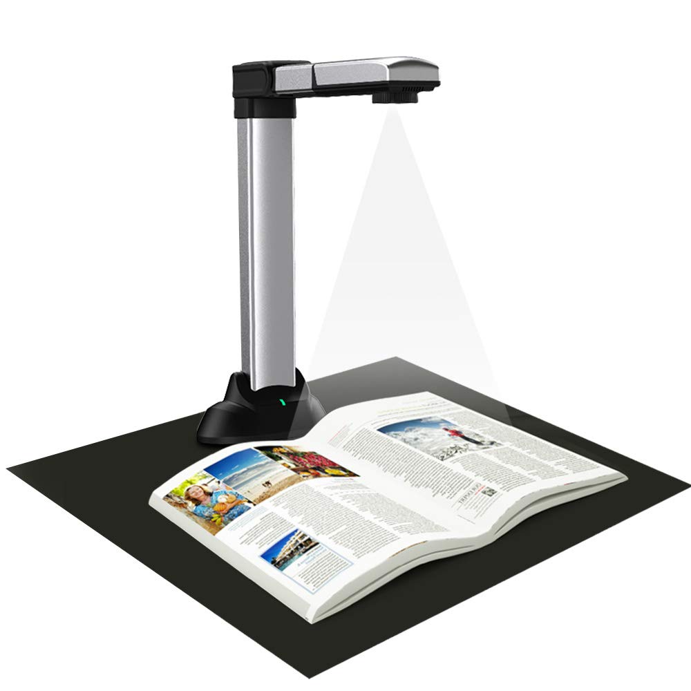 Eloam BS2000M Portable Book & Document Scanner, Auto Flatten, Split & Deskew, Convert Images to Word/Excel/PDF